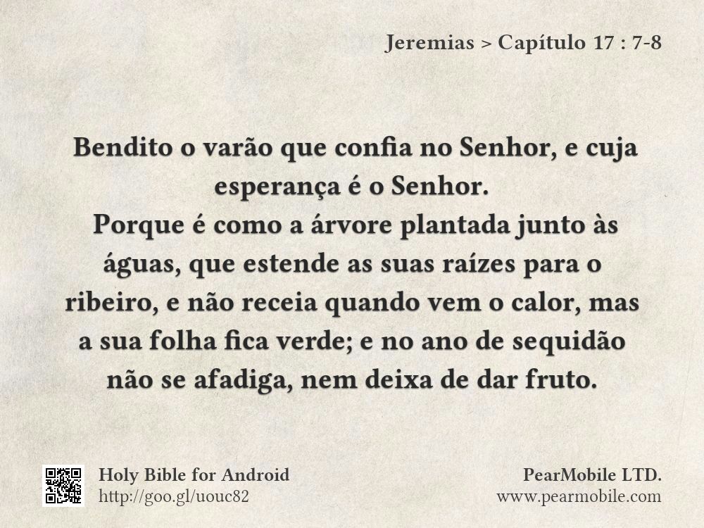 Jeremias, Capítulo 17:7-8